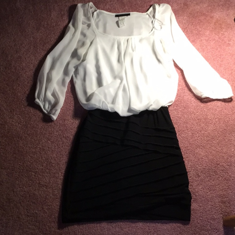 Black and white dress